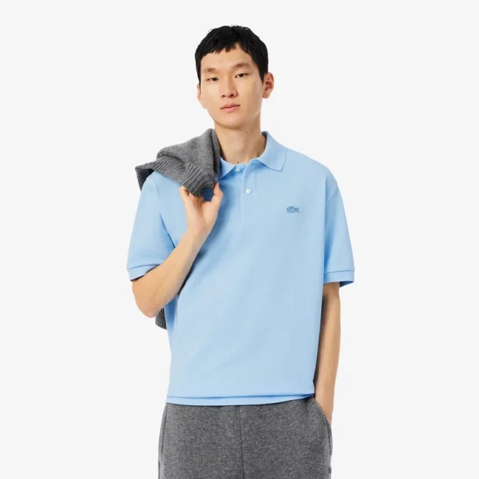 Heren Loose Fit Heavy Piqua Polo