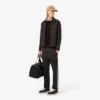 Heren Made in France Classic Fit Polo met gestreepte kraag