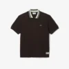 Heren Made in France Classic Fit Polo met gestreepte kraag