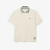 Heren Made in France Classic Fit Polo met gestreepte kraag