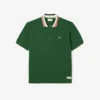 Heren Made in France Classic Fit Polo met gestreepte kraag