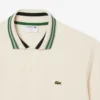 Heren Made in France Classic Fit Polo met gestreepte kraag