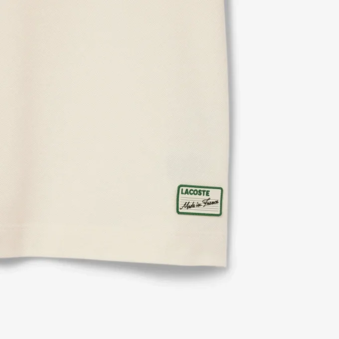 Heren Made in France Classic Fit Polo met gestreepte kraag