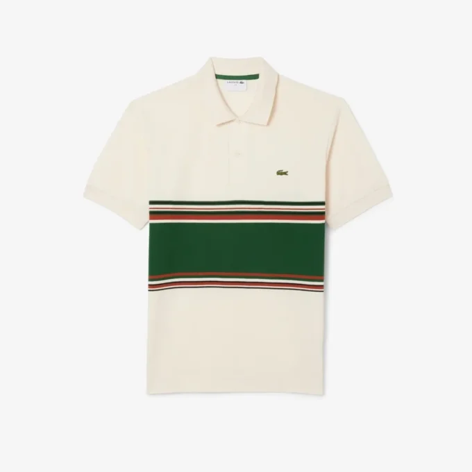 Heren Made in France klassiek model gestreept Polo