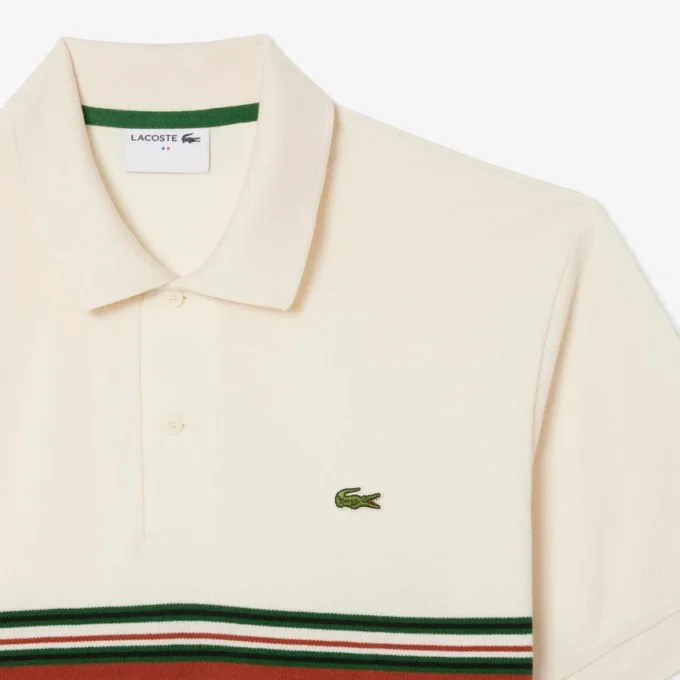 Heren Made in France klassiek model gestreept Polo