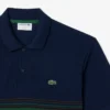 Heren Made in France klassiek model gestreept Polo