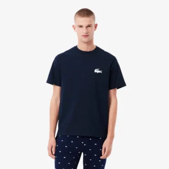 Heren ondershirt van katoen met krokodillenprint
