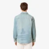 Heren overshirt van denim met landschapsmotief
