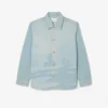 Heren overshirt van denim met landschapsmotief