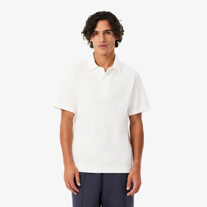 Heren Paris Classic Fit polo met open hals en borduursel