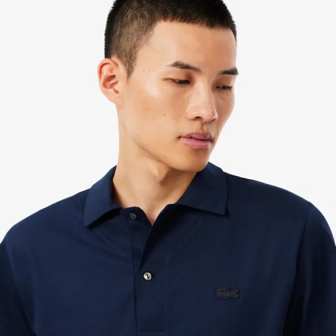 Heren Paris Classic Fit polo met open hals en borduursel