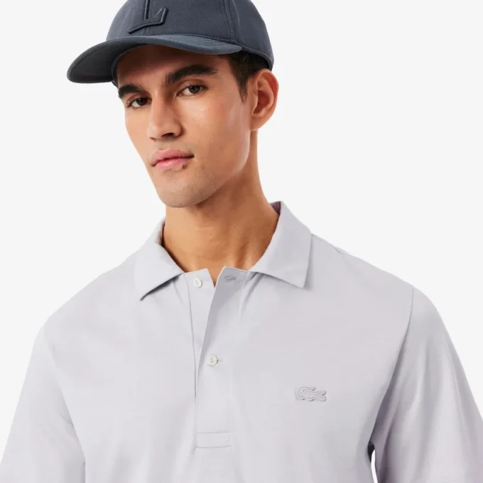 Heren Paris Classic Fit polo met open hals en borduursel