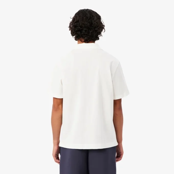 Heren Paris Classic Fit polo met open hals en borduursel