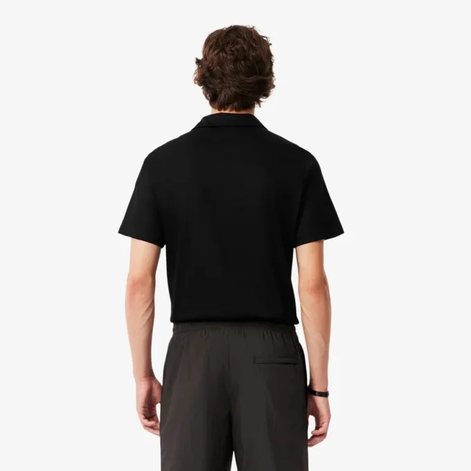 Heren Paris Classic Fit polo met open hals en borduursel