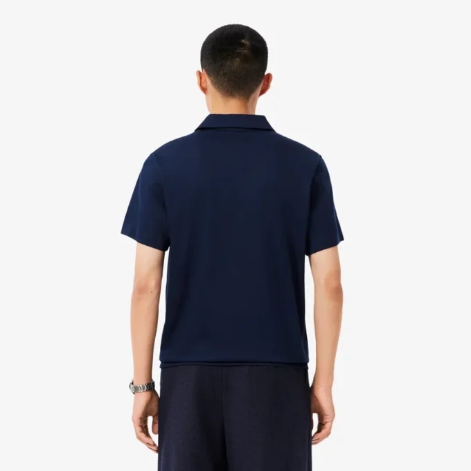 Heren Paris Classic Fit polo met open hals en borduursel