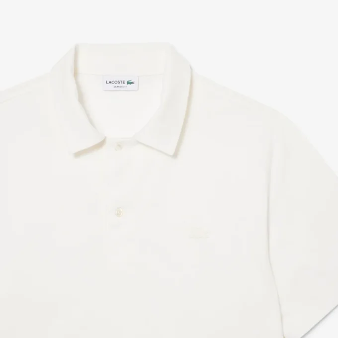 Heren Paris Classic Fit polo met open hals en borduursel