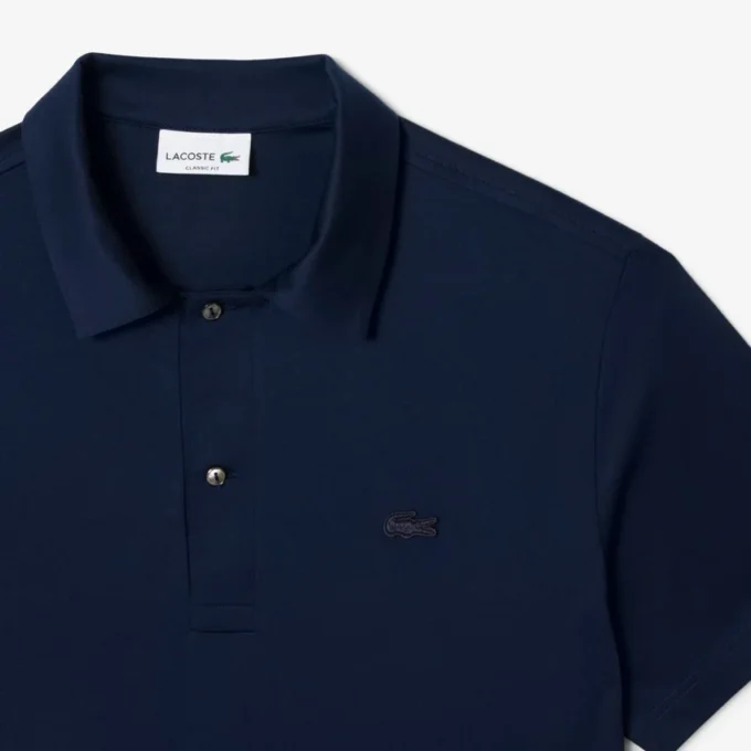 Heren Paris Classic Fit polo met open hals en borduursel