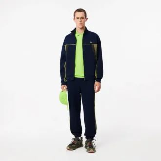 Heren Piqua-Sweatshirt met ritssluiting en losse pasvorm