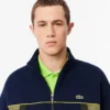 Heren Piqua-Sweatshirt met ritssluiting en losse pasvorm