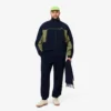 Heren Piqua-Sweatshirt met ritssluiting en losse pasvorm