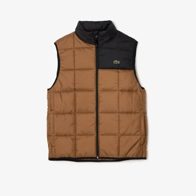 Heren puffer vest met afneembare capuchon