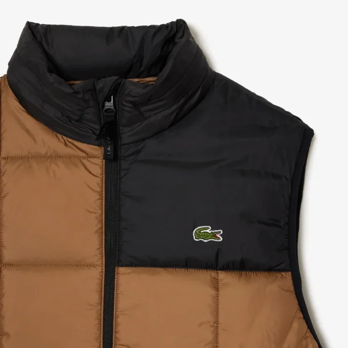 Heren puffer vest met afneembare capuchon
