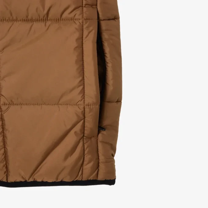 Heren puffer vest met afneembare capuchon