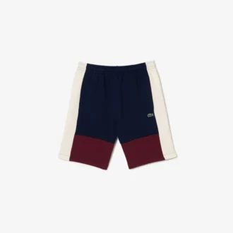 Heren Regular Fit Colorblock fleece short