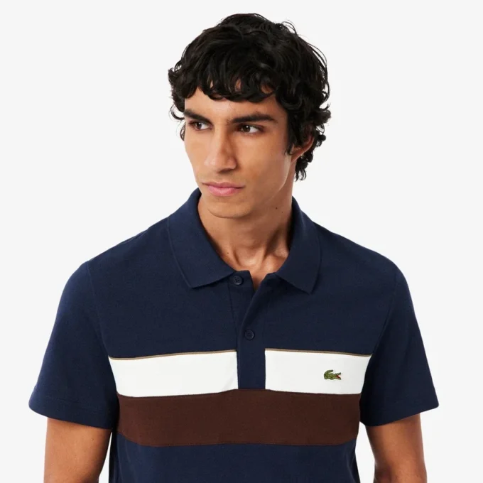 Heren Regular Fit Colorblock Petit Piqua Polo
