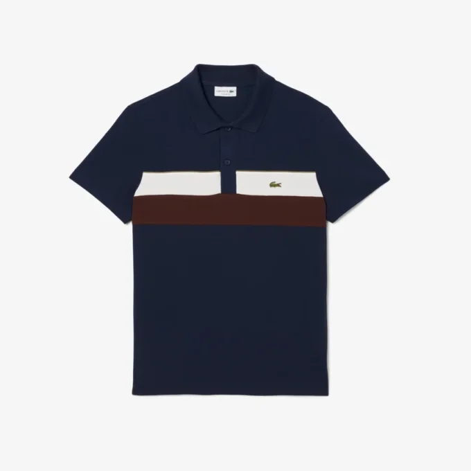 Heren Regular Fit Colorblock Petit Piqua Polo