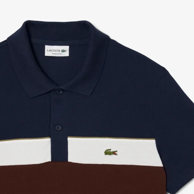 Heren Regular Fit Colorblock Petit Piqua Polo
