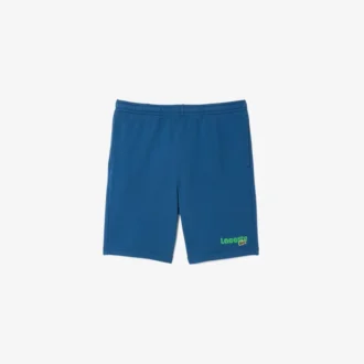 Heren Regular Fit fleece short met gewassen effect en print