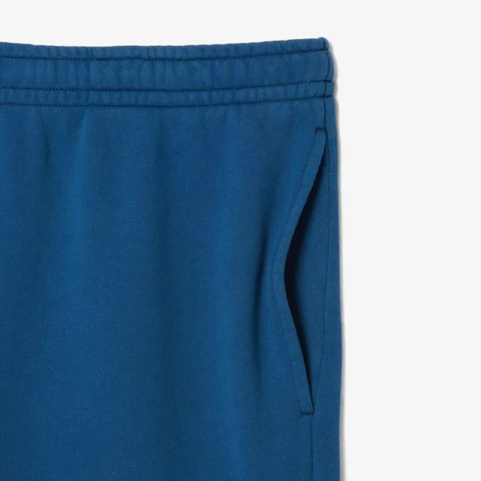 Heren Regular Fit fleece short met gewassen effect en print