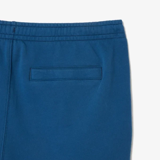 Heren Regular Fit fleece short met gewassen effect en print