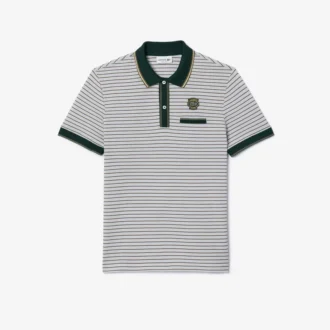 Heren Regular Fit gestreept Mini Piqua-Polo