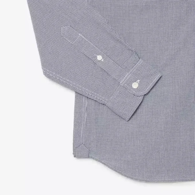 Heren Regular Fit Gingham Poplin Shirt