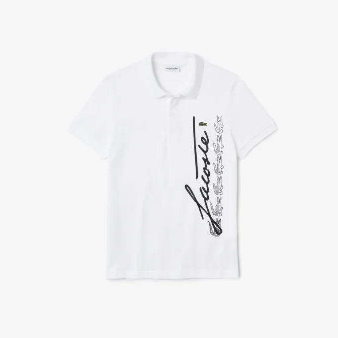 Heren Regular Fit Signature katoenen piqué Polo
