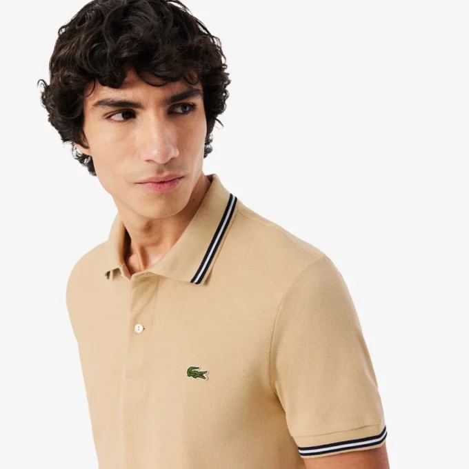 Heren Regular Fit Trim Accent L.12.12 Polo