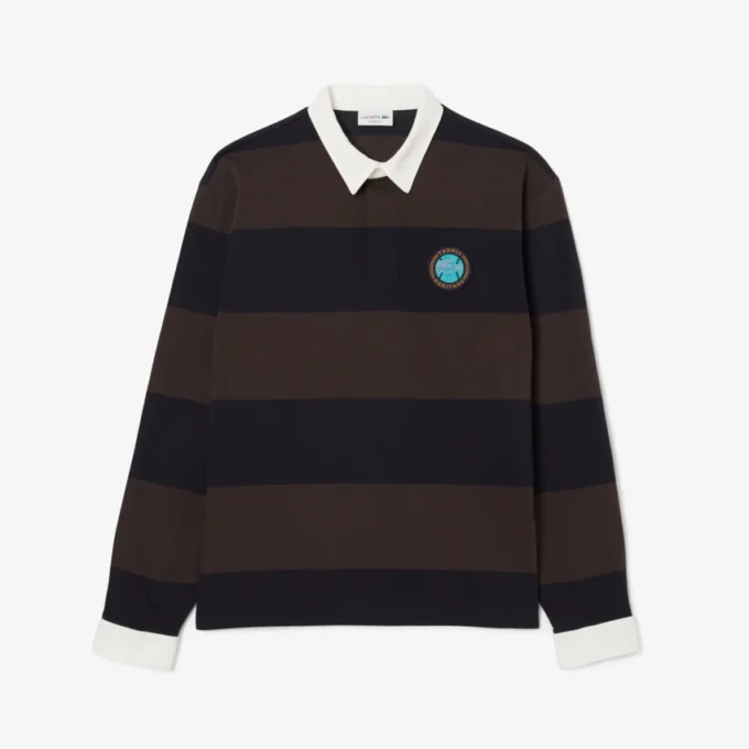 Heren Relaxed Fit gestreept rugbypolo