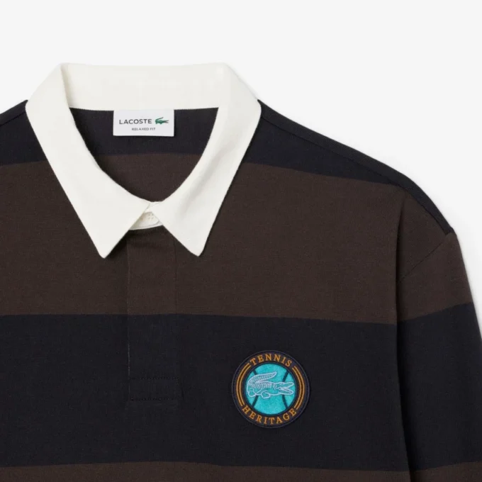 Heren Relaxed Fit gestreept rugbypolo