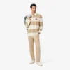 Heren Relaxed Fit gestreepte rugbypolo