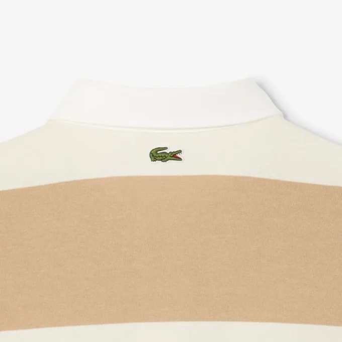 Heren Relaxed Fit gestreepte rugbypolo
