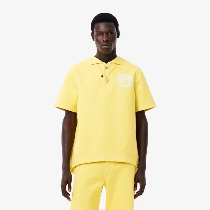 Heren Runway oversized denim Polo