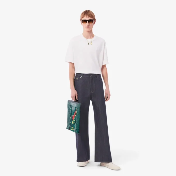 Heren Runway Wide Leg Selvedge Jeans