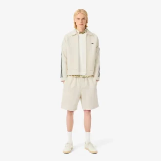 Heren short met reguliere pasvorm van wolmix The Blend