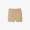 Heren short met reguliere pasvorm van wolmix The Blend