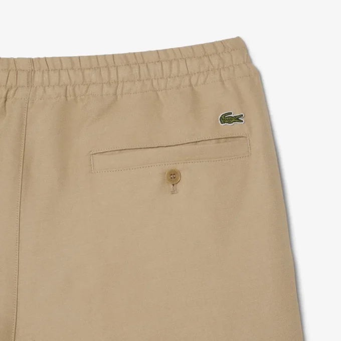 Heren short met reguliere pasvorm van wolmix The Blend