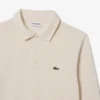 Heren sweatshirt met geribde katoenen polokraag