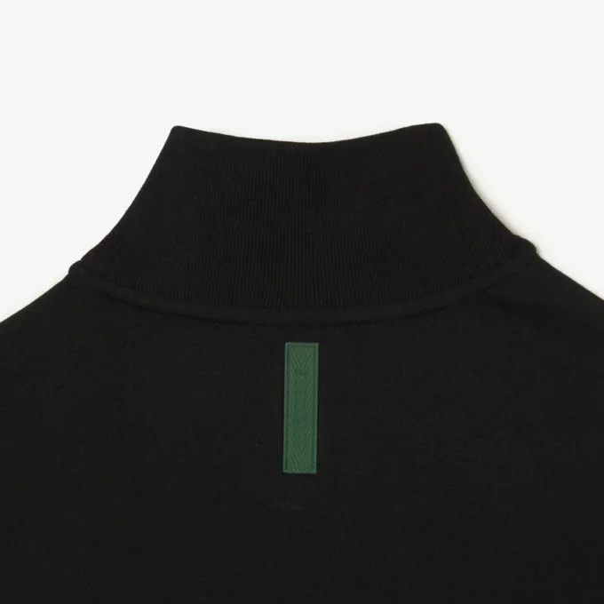 Heren sweatshirt met hoge kraag en ritssluiting