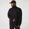 Heren sweatshirt met hoge kraag en ritssluiting